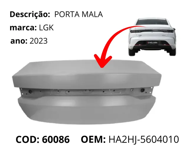 Porta Mala original para BYD King, AutoVoltz
